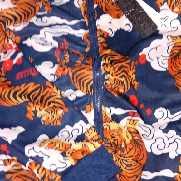 Reason. Light zip up jacket. Sz.XL mens.. navy/red/orange - Picture 4 of 7